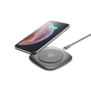 Bezdrátová nabíječka Cellularline Wireless Fast Charger Easy, max. 10W, Qi kompatibilní, černá