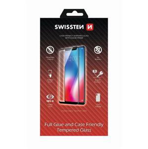 Tvrzené sklo Swissten Full Glue, Color Frame, Case Friendly, pro Huawei Y6p, černá