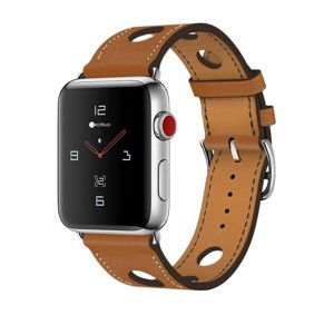 Kožený řemínek COTEetCI Fashion Leather Band pro Apple Watch 38/40mm, hnědá