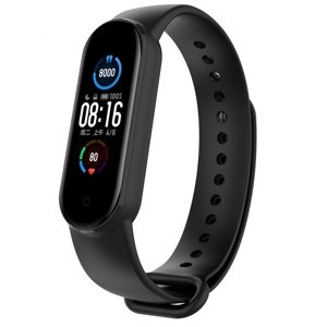 Silikonový řemínek Tactical 661 pro Xiaomi Mi Band 5, černá