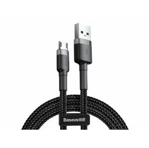 Datový kabel Baseus Cafule Cable Micro USB 2.4A, 1M, šedá-černá