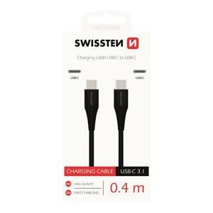 Datový kabel SWISSTEN USB-C / USB-C 0,4m black