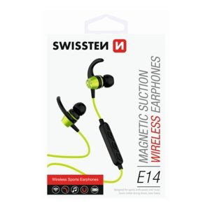 Sluchátka Bluetooth SWISSTEN ACTIVE lime