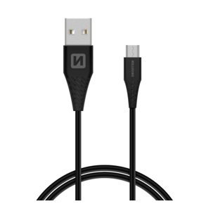 Datový kabel SWISSTEN USB / microUSB (6,5mm) 1,5m black
