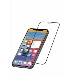 Tvrzené sklo Cellularline CAPSULE pro Apple iPhone 12/12 Pro, černá