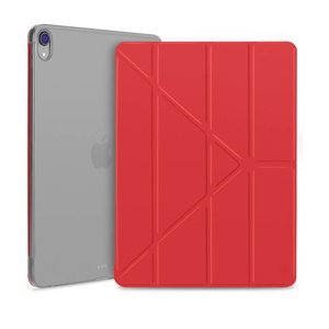 LEATHER zaklapovací obal Apple iPad Pro 12.9 (2018) červený
