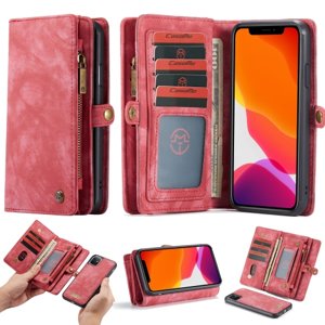 WALLET Obal s peněženkou 2v1 Apple Iphone 11 červený