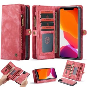 WALLET Obal s peněženkou 2v1 Apple Iphone 11 Pro Max červený