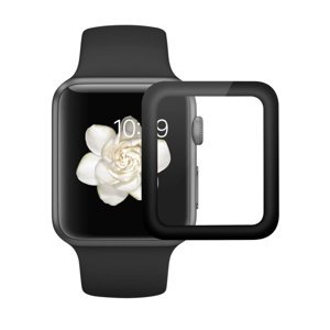 Tvrzené ochranné sklo Apple Watch 1 / 2 / 3 42 mm černé