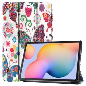 ART zaklapovací kryt Samsung Galaxy Tab S6 Lite / S6 Lite 2022 COLORFUL BUTTERFLY