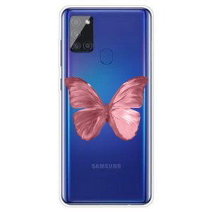 ART Silikonový kryt Samsung Galaxy A21s RED BUTTERFLY