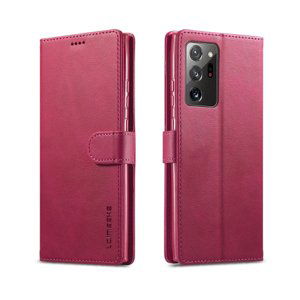 IMEEKE Peňaženkový kryt Samsung Galaxy Note 20 růžový
