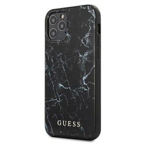 GUESS MARBLE kryt Apple iPhone 12 mini černý