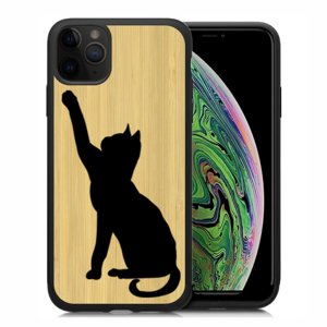 BAMBOO Dřevěný kryt Apple iPhone 11 Pro CAT (085)