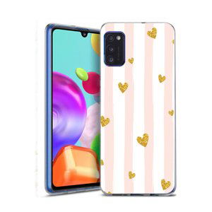 MY ART Ochranný kryt Samsung Galaxy A41 HEARTS (006)