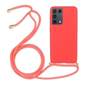 ROPE Kryt se šňůrkou Samsung Galaxy S21 Ultra 5G červený