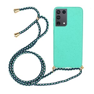 ROPE Kryt se šňůrkou Samsung Galaxy S21 Ultra 5G zelený