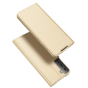 DUX Peňaženkový kryt Samsung Galaxy S21 5G zlatý
