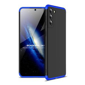360° Ochranný kryt Samsung Galaxy S21 Plus 5G černý - modrý
