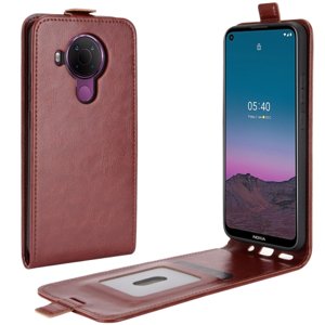 Vyklápěcí pouzdro Nokia 5.4 hnědé