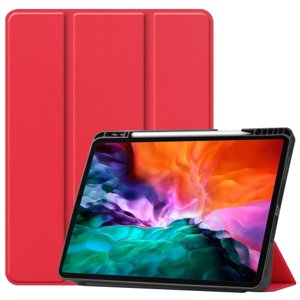 LEATHER zaklapovací obal iPad Pro 12.9 2021 červený