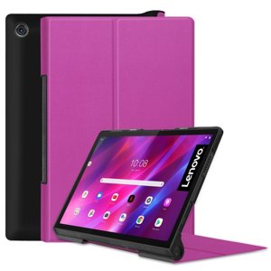 LEATHER zaklapovací obal Lenovo Yoga Tab 11 fialový