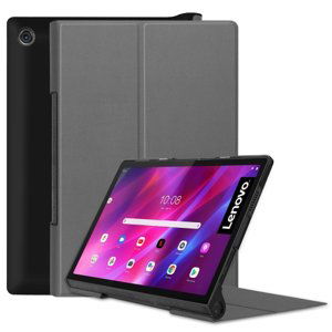 LEATHER zaklapovací obal Lenovo Yoga Tab 11 šedý