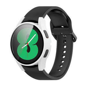 Ochranný kryt s tvrzeným sklem pro Samsung Galaxy Watch 4 44mm bílý