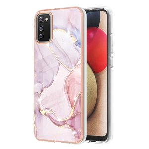 IMD MARBLE Ochranný kryt Samsung Galaxy A02s ROSE GOLD