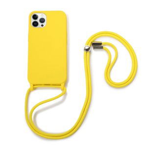 LANYARD Ochranný kryt se šňůrkou Apple iPhone 13 Pro Max žlutý