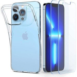 SPIGEN CRYSTAL PACK Průhledný obal + 2x sklo Apple iPhone 13 Pro