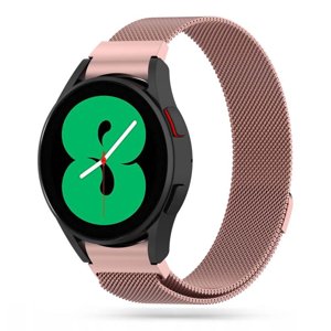 TECH- PRO TECT MILANESE Řemínek Samsung Galaxy Watch 4 40 / 42 / 44 / 46mm růžovozlatý