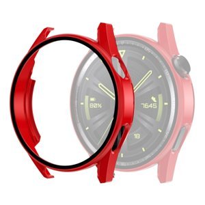 Plastový kryt s ochranným sklem pro Huawei Watch GT 3 46mm červený