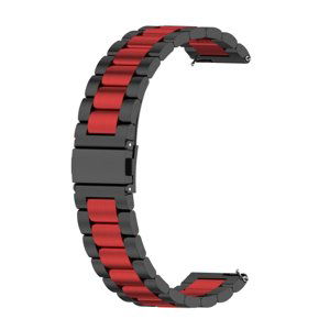 Kovový řemínek Huawei Watch GT 3 46mm / GT 3 SE / GT Runner černý-červený