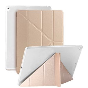 LEATHER Zaklápací obal Apple iPad Pro 12.9 (2015 / 2017) zlatý