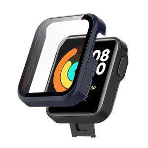 Plastový kryt s ochranným sklem pro Xiaomi Mi Watch Lite modrý