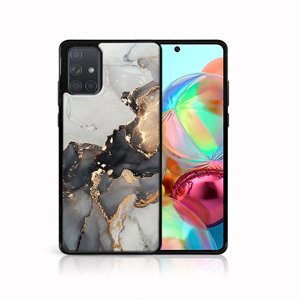 MY ART Silikonový kryt Samsung Galaxy A71 GREY MARBLE (140)