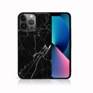 MY ART Silikonový kryt Apple iPhone 13 Pro Max BLACK MARBLE (142)