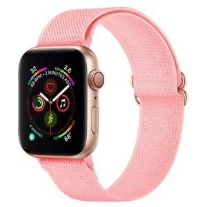 NYLON Řemínek Apple Watch 9 / 8 / 7 (41mm) / 6 / SE / 5 / 4 (40mm) / 3 / 2 / 1 (38mm) růžový