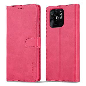 IMEEKE Peněženkový kryt Xiaomi Redmi 10C růžový