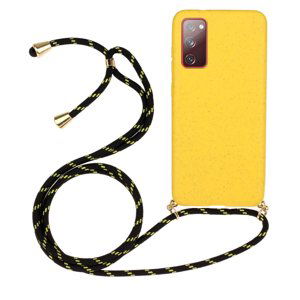 ROPE Kryt se šňůrkou Samsung Galaxy S20 FE žlutý