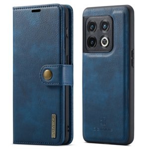 DG.MING Peněženkový obal 2v1 OnePlus 10 Pro 5G modrý