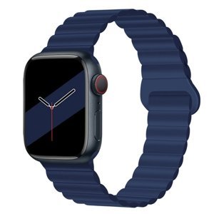 REVERSE Silikonový řemínek Apple Watch Ultra 1 / 2 (49mm) / 9 / 8 / 7 (45mm) / 6 / SE / 5 / 4 (44mm) / 3 / 2 / 1 (42mm) modrý