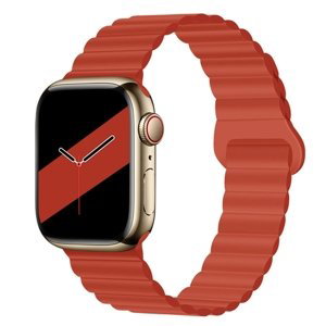 REVERSE Silikonový řemínek Apple Watch Ultra 1 / 2 (49mm) / 9 / 8 / 7 (45mm) / 6 / SE / 5 / 4 (44mm) / 3 / 2 / 1 (42mm) červený