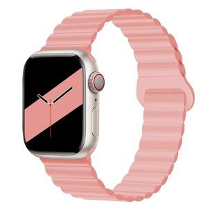 REVERSE Silikonový řemínek Apple Watch Ultra 1 / 2 (49mm) / 9 / 8 / 7 (45mm) / 6 / SE / 5 / 4 (44mm) / 3 / 2 / 1 (42mm) růžový