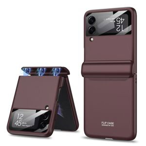 GKK MAGNETIC Plastový obal Samsung Galaxy Z Flip4 5G tmavě fialový