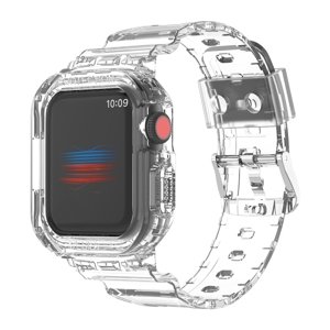 GLACIER Ochranné pouzdro s řemínkem Apple Watch Ultra 1 / 2 49mm průhledné