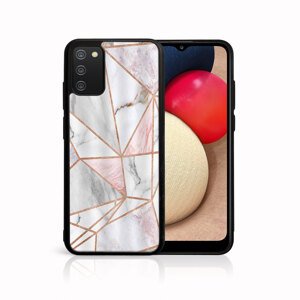 MY ART Ochranný obal Samsung Galaxy A02s -PINK MARBLE (143)