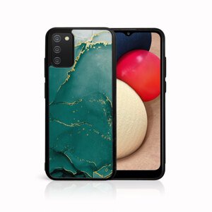 MY ART Ochranný obal Samsung Galaxy A02s -GREEN MARBLE (145)