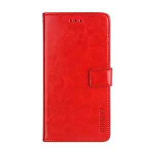 IDEWEI Peněženkový kryt Asus Zenfone 7 (ZS670KS) červený
